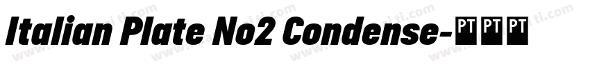 Italian Plate No2 Condense字体转换